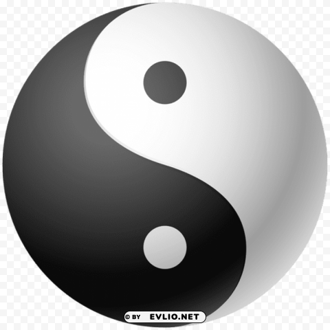 yin and yang PNG Image with Isolated Graphic Element