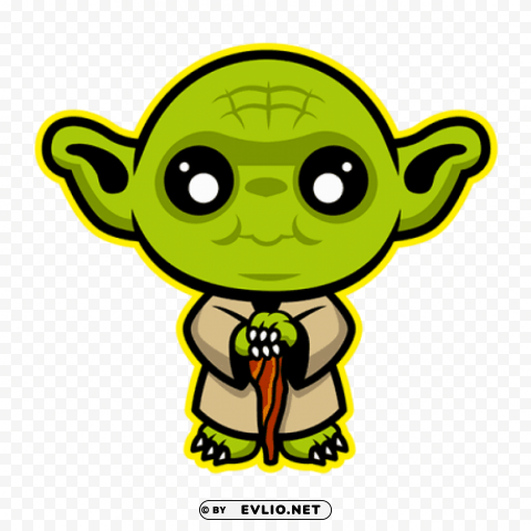 yoda cute PNG images with cutout