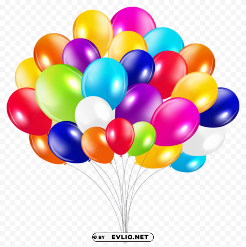 bunch of balloons PNG Image Isolated with Transparent Clarity