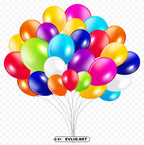 Bunch Of Balloons PNG Image Isolated With Transparent Clarity