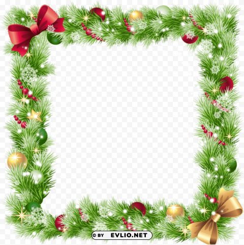 christmas photo frames psd Isolated Graphic on Clear Transparent PNG