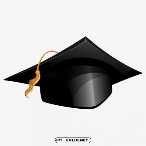 degree cap CleanCut Background Isolated PNG Graphic