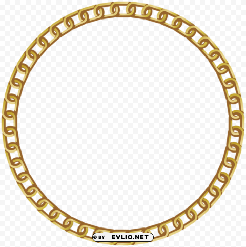 frame round gold PNG Graphic with Transparent Background Isolation