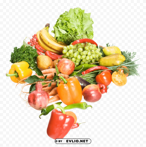 fruits and vegetables Transparent PNG graphics assortment