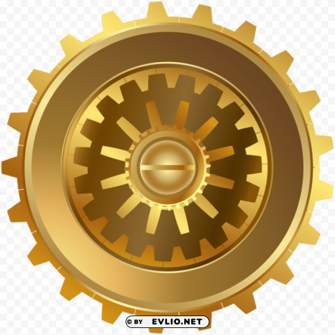 gold steampunk gear PNG images transparent pack