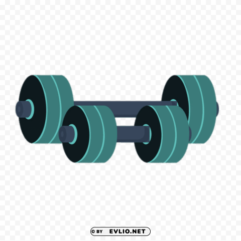 PNG image of green barbells ClearCut Background PNG Isolated Element with a clear background - Image ID e5aef834