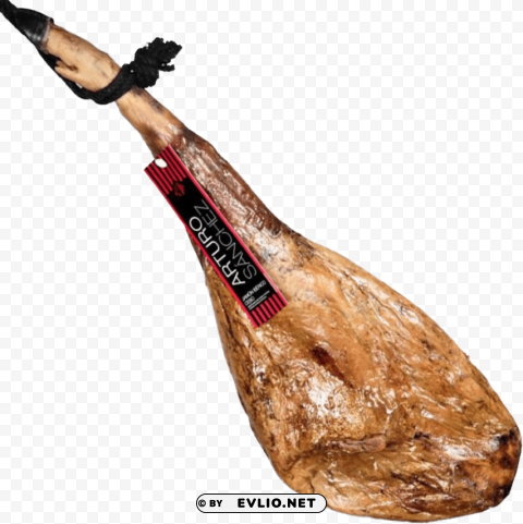 jamon Isolated Artwork on Transparent Background PNG