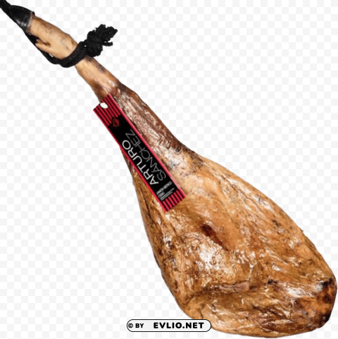 jamon Isolated Artwork on Transparent Background PNG PNG images with transparent backgrounds - Image ID 575c0174