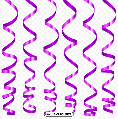 purple curly ribbons Transparent PNG vectors