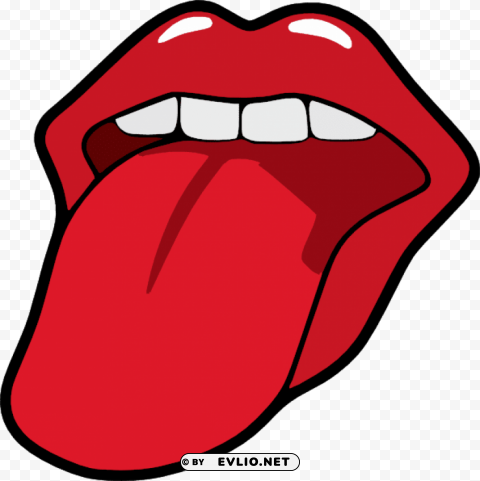 tongue PNG Graphic with Isolated Design clipart png photo - 099608f6