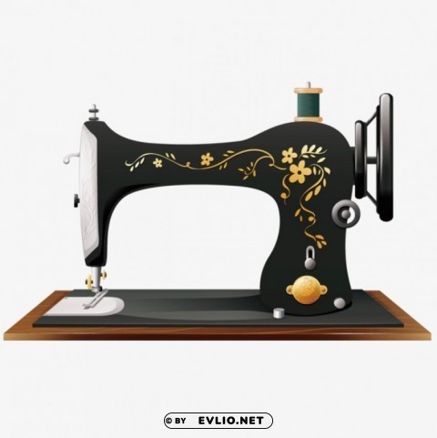 vintage sewing machine PNG for blog use