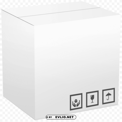 white cardboard box PNG transparency images