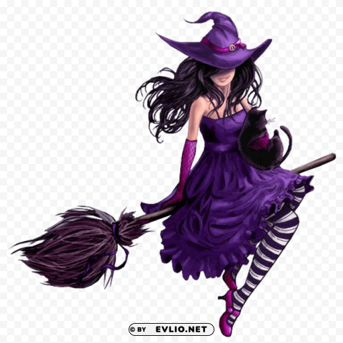 witch Isolated Artwork in Transparent PNG Format clipart png photo - 3c09109c