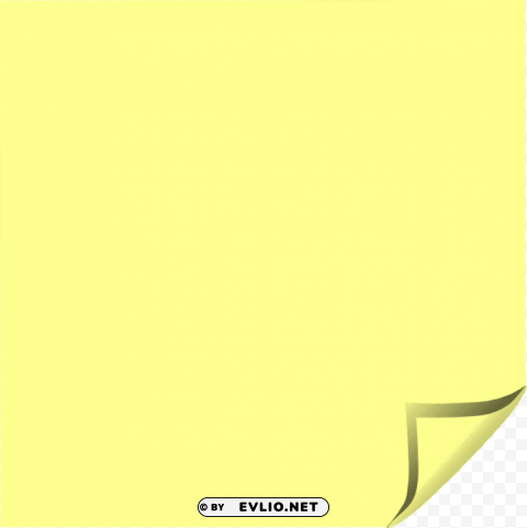 yellow sticky notes Isolated Object with Transparency in PNG