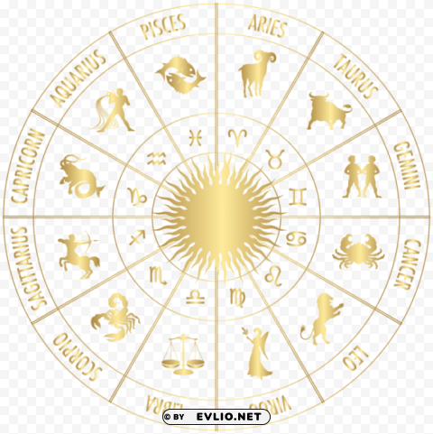 zodiac circle Transparent Background PNG Isolated Pattern