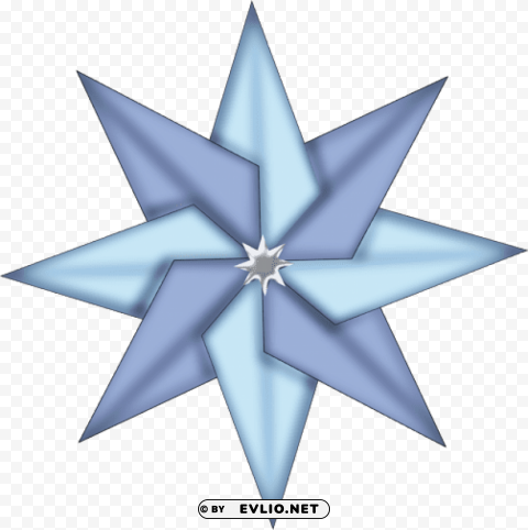 christmas blue star ornament PNG transparent elements compilation