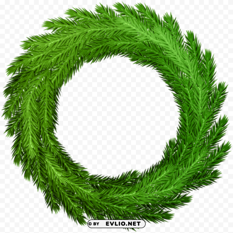 christmas pine wreath green Transparent graphics