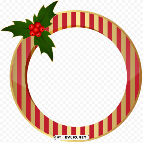 christmas round frame PNG images without watermarks