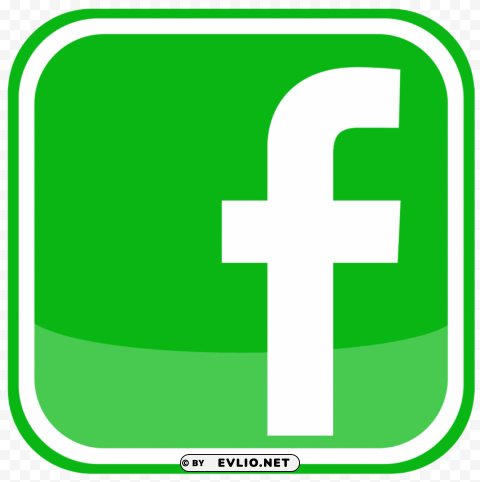 facebook icon logo green PNG images with no attribution