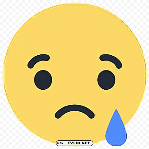 facebook sad emoji Isolated Element in HighResolution Transparent PNG