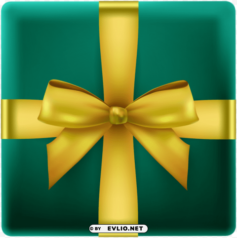 Gift Box From Above PNG With Transparent Background Free