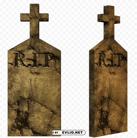 gravestone Transparent Background PNG Isolated Design