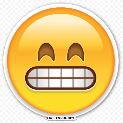 grimacing face emoji PNG Image with Isolated Element