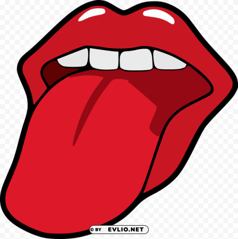 human tongue PNG Graphic Isolated with Clear Background