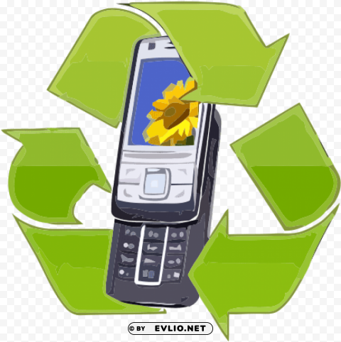 mobile phone recycling service Clean Background Isolated PNG Object