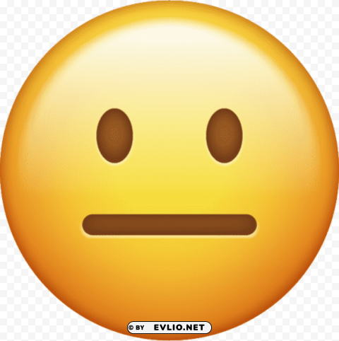 neutral emoji Clear image PNG