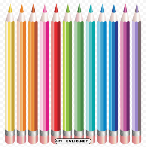 Pencils Set PNG Image Isolated With High Clarity