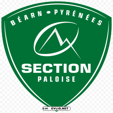 section paloise rugby logo Isolated Item in HighQuality Transparent PNG