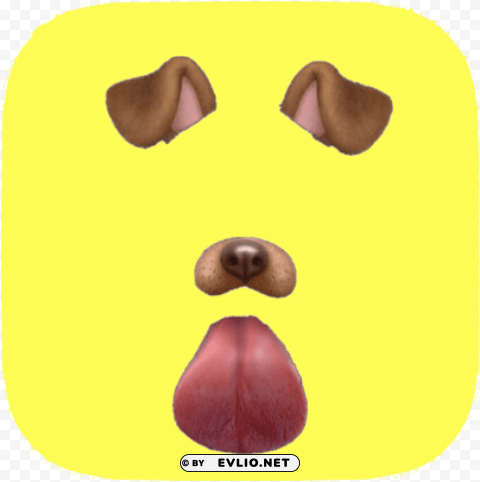 snapchat dog filter costume PNG transparent graphic