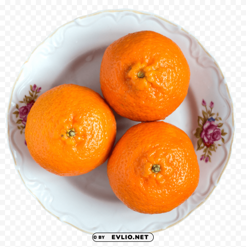 tangerines on plate HighQuality PNG Isolated Illustration PNG images with transparent backgrounds - Image ID 03a14fc0