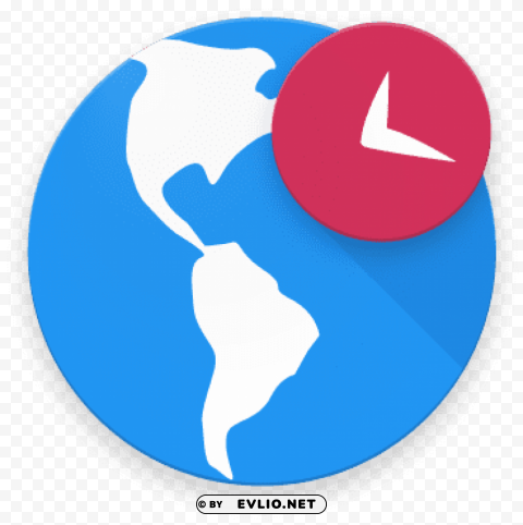 world clock icon PNG Graphic with Transparency Isolation