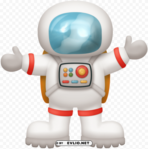 astronaut Isolated Graphic on Clear Background PNG