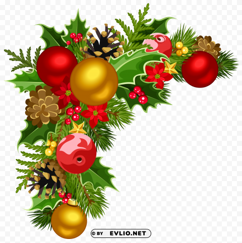 Border Christmas PNG Isolated Illustration With Clarity