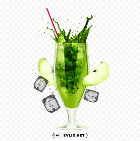 cocktail Isolated Character on Transparent Background PNG