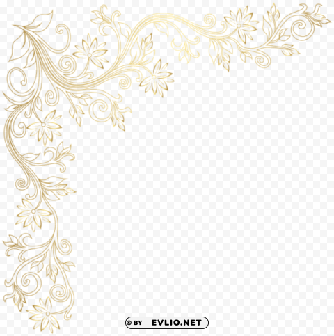 gold corner transparent Isolated Artwork in HighResolution PNG clipart png photo - c72562ae