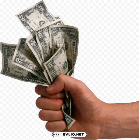 money's on hand PNG images with alpha channel diverse selection