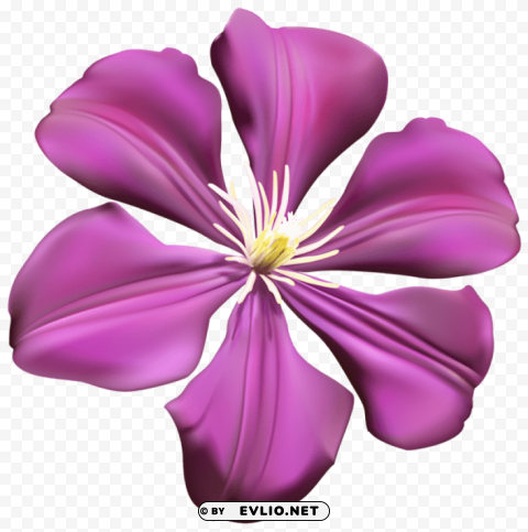 Purple Flower HighQuality Transparent PNG Isolated Graphic Design
