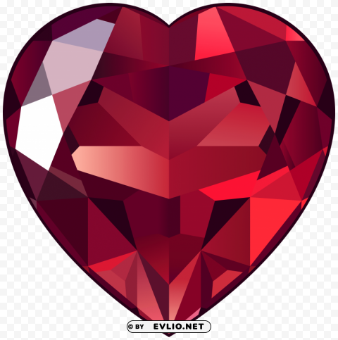 ruby heart PNG images without restrictions