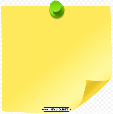 sticky note yellow Clear PNG graphics