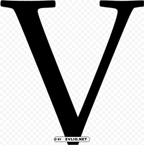 times new roman letter v PNG images with no background needed