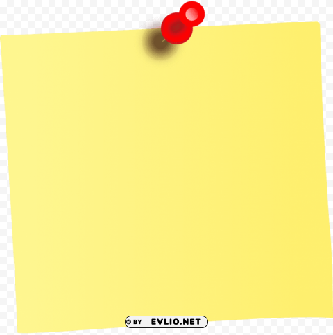 yellow sticky notes Isolated Object with Transparent Background PNG