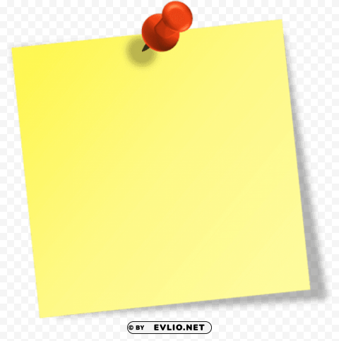 yellow sticky notes Isolated Subject on Clear Background PNG