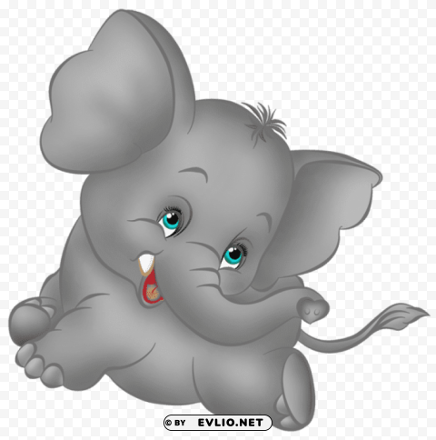 grey elephant cartoon free Transparent PNG images database