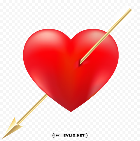 red heart with arrow High-resolution PNG