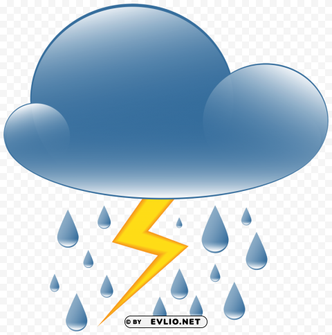 thundery showers weather icon PNG photo without watermark