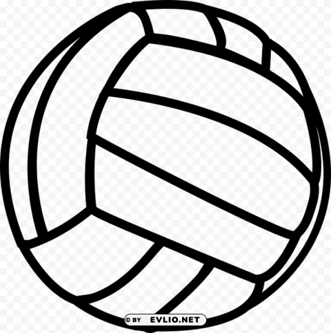 volleyballblack and white PNG images without watermarks PNG transparent with Clear Background ID 3d116278